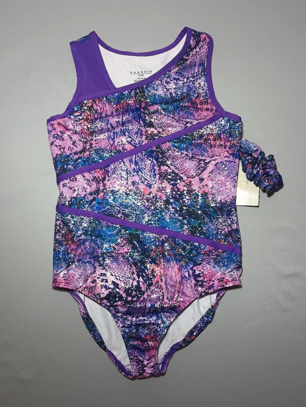 Danskin Now Girls' Print Leotard W/ Keyhole Back